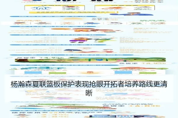 杨瀚森夏联篮板保护表现抢眼开拓者培养路线更清晰